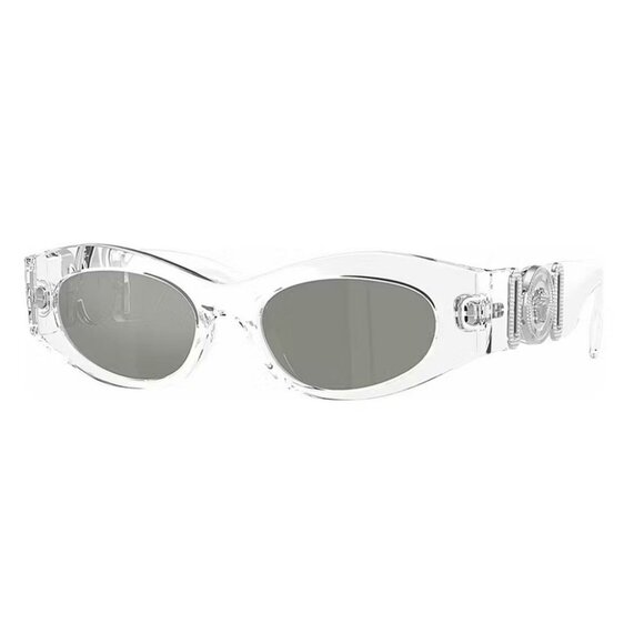 NWT VERSACE SUNGLASSES WOMEN CLEAR OVAL EYEWEAR VERSACE - Picture 1 of 4